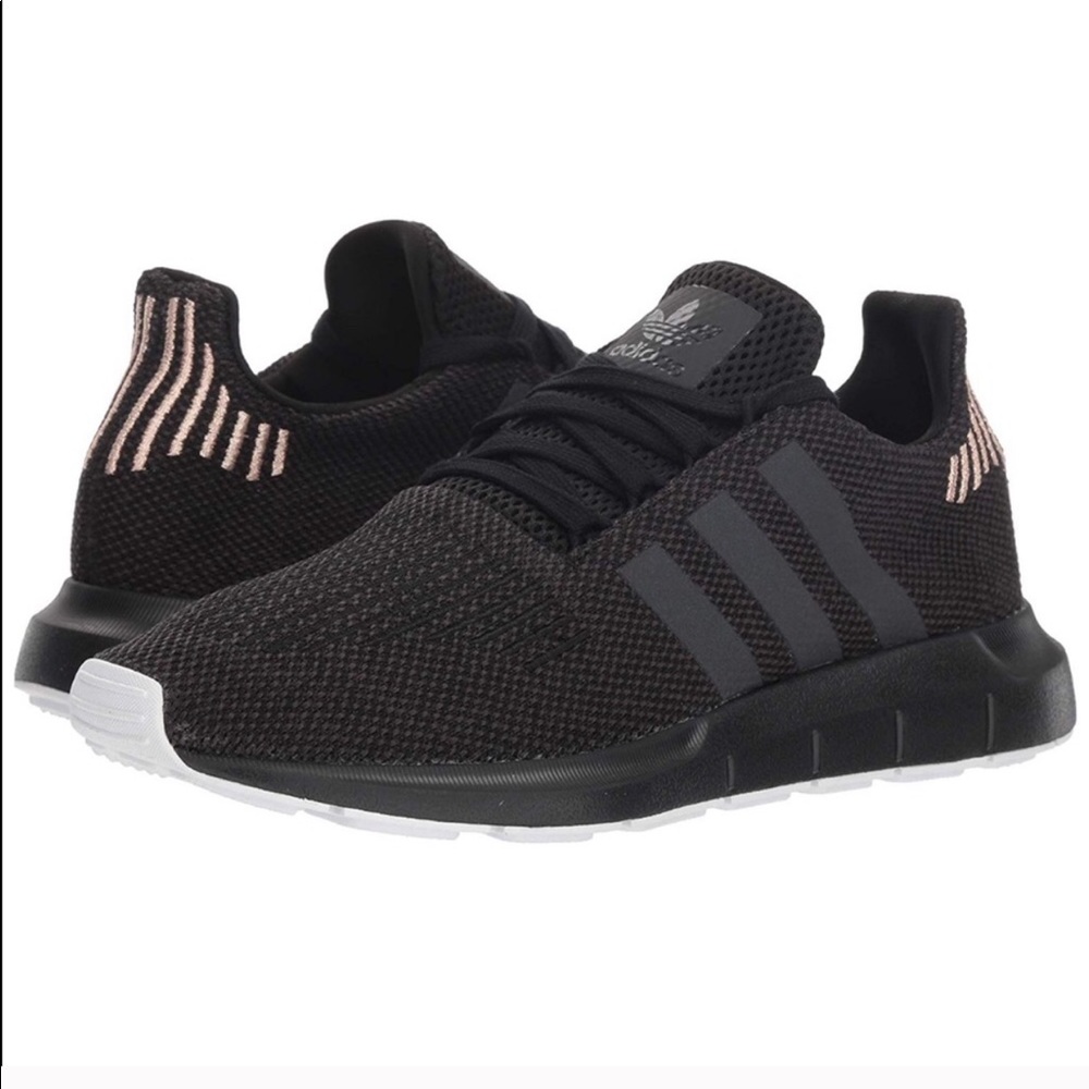 adidas black swift running shoes size 7